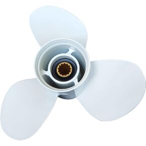 DLNIG 11 1/8x13-G Boat Moto Aluminum Propeller - for Yamaha Outboard Engines 30HP 40HP 50HP 60HP Replace 69W-45945-00-00 663-45945-02-EL,13 Spline Tooth - Aluminum Outboard