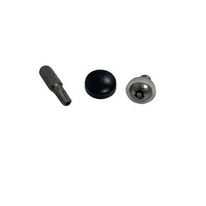 Anti Theft Seat Bolt with Cover & Bit. Fits Most Harley Davidson Bikes. Better looking Than Stock and Protects Against Theft (Black Bolt Cover) in Kuwait