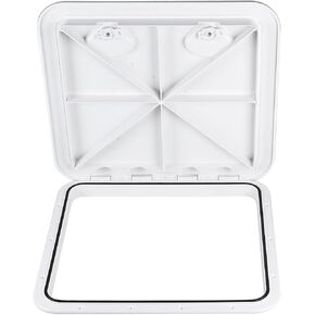 NovelBee Boat Deck Hatch,18.1" x 20.1" Marine Deck Hatch Access Hatch and Lid Hatch for Boat Caravan RV (White) in Saudi Arabia
