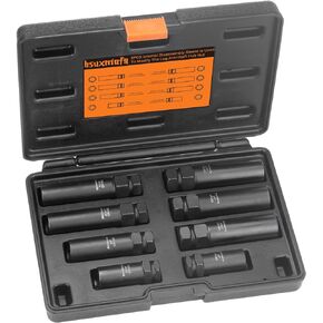 8PCS Wheel Lock Removal Kit Tool, SAE Metric Lug Nut Master Key Set, Wheel Lock Key for Easily Removing Locking Lug Nuts on Aftermarket and Wheels Tire in Saudi Arabia