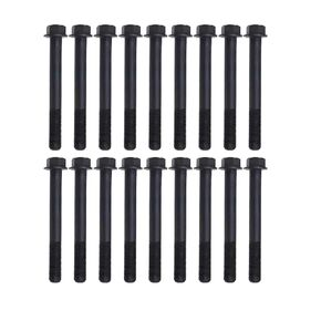 FridayParts 18Pcs Cylinder Head Bolt 8-97077638-0 8970776380 Compatible for Isuzu 4HK1 4HE1 4.8L 5.2L NPR 1998-2009 NRR 2005-2010