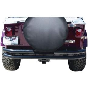 Rampage Spare Cover with Camera Slot | For 37 Inch Tire, Black | 773575 | Fits 2018 - 2024 Jeep Wrangler JL