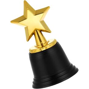 Plastic Trophies Star Trophy Prizes for Kids Plastic Golden Small Trophy Multi-function Trophy Competition Supply Sports Props Early Learning Trophies Winner Trophies