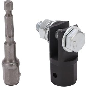 Scissor Jack Adapter, High Strength Stable Performance Durable Metal Wear Proof Scissor Jack Drill Adapter Kit for U Shaped Singe Eye Ends