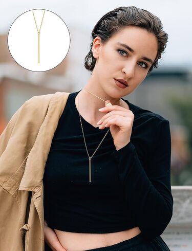 Akeoqi 10 قطع طويلة قلادة قلادة سترة قلادة للنساء دائرة شرابة ريشة ورقة المسيل للدموع مثلث Y-شكل قلادة قلادة مجموعة مجوهرات الذهب والفضة لهجة in Kuwait