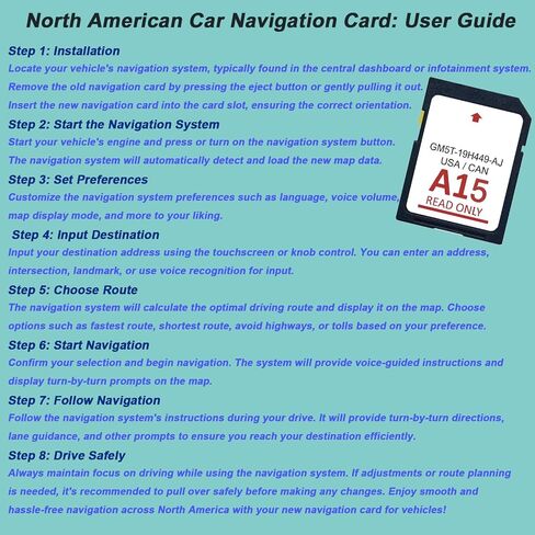 2024 Latest Version Navigation SD Card Compatible with Ford/Lincoln Newest GPS Card Updated A15 USA/Canada Map GM5T-19H449-AJ in Saudi Arabia