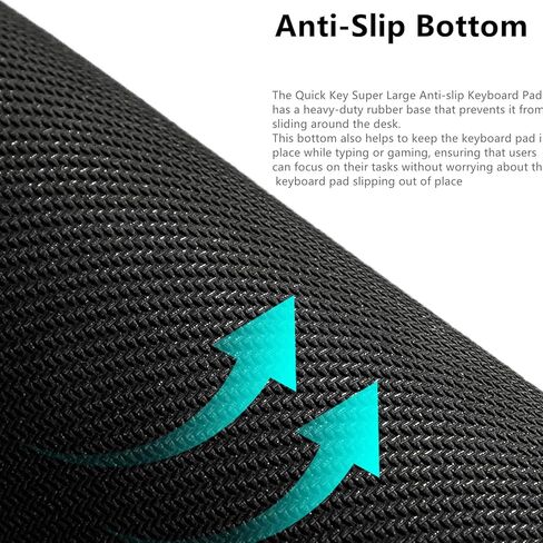 لوحة ماوس ذات اختصارات Excel، لوحة مفاتيح مضادة للانزلاق مع اختصارات، لوحة ماوس للألعاب، لوحة مفاتيح كبيرة جدًا بمفتاح سريع - مع نمط اختصارات برامج المكتب (31.5 * 11.8 بوصة) in Kuwait