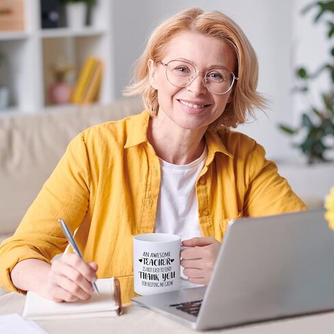 هدايا تقدير المعلم من موستيك، هدايا المعلم للنساء والرجال، ليس من السهل العثور على مدرس رائع، شكرًا لك هدايا المعلم، هدايا عيد الميلاد للمعلم، أفضل هدايا المعلم، كوب قهوة للمعلم 11 أونصة in Kuwait