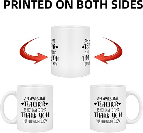 هدايا تقدير المعلم من موستيك، هدايا المعلم للنساء والرجال، ليس من السهل العثور على مدرس رائع، شكرًا لك هدايا المعلم، هدايا عيد الميلاد للمعلم، أفضل هدايا المعلم، كوب قهوة للمعلم 11 أونصة in Kuwait