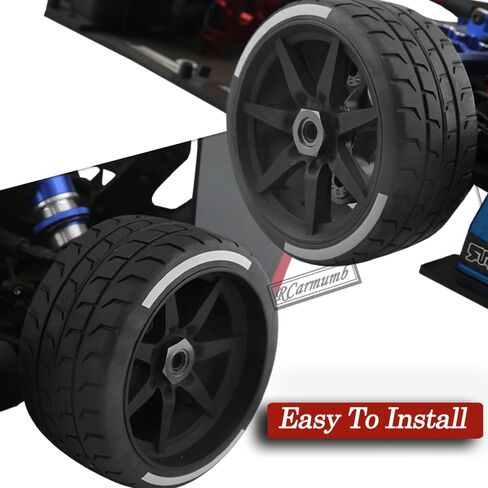 إطارات RC 2.9 لإطارات أو ARRMA 1/8 Typhon 6s BLX، 1/7 Infraction 6S BLX، بلا حدود، مجموعة إطارات عجلات RC مع مفتاح ربط للعجلات، 4 قطع 42/100 2.9 إطارات للطرق السريعة، أسود in Saudi Arabia