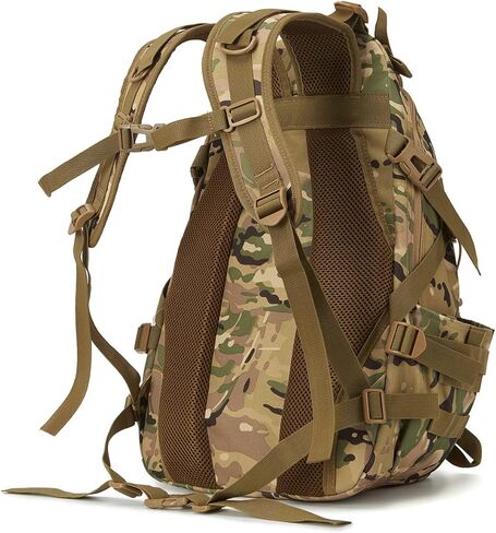 35L Military Tactical Backpack Army Backpack Molle Bug Out Bag Assault Pack Outdoor Camping Hunting Trekking Daypack (Black) in Saudi Arabia