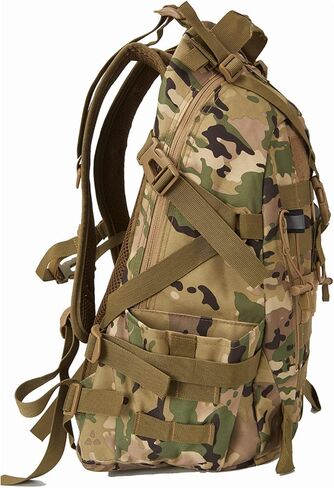 35L Military Tactical Backpack Army Backpack Molle Bug Out Bag Assault Pack Outdoor Camping Hunting Trekking Daypack (Black) in Saudi Arabia