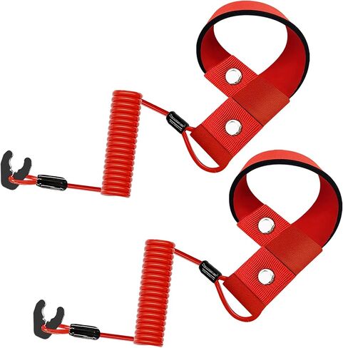M MATI 2PCS Stop Kill Switch Safety Lanyard Band Tether Cord for Polaris Jet Ski SL/SLH/SLT/SLTH/SLTX/SLX/SLXH Freedom Genesis Hurricane MSX Octane Virage 7080518 in Saudi Arabia