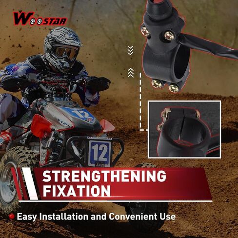 WOOSTAR 7/8" 22mm Handlebar 2 Wire Tether Kill Switch Assembly Replacement for 50cc 70cc 90cc 110cc 125cc 150cc ATV 4 Wheeler Quad in Saudi Arabia