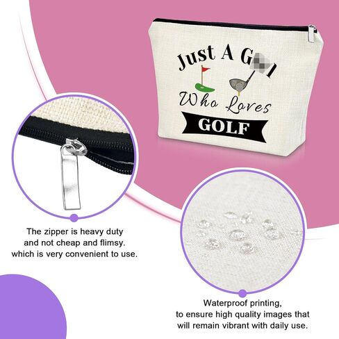 Sazuwu Golf Gifts للنساء لاعبي الغولف حقيبة ماكياج عشاق الغولف أفكار هدية لاعب الغولف الهدايا مساعد مدرب الغولف هدية حقيبة مستحضرات التجميل هدايا الغولف لصديق هدية عيد ميلاد للاعب الغولف هدايا عيد الميلاد in Kuwait