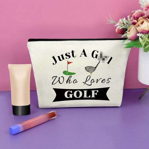 Sazuwu Golf Gifts للنساء لاعبي الغولف حقيبة ماكياج عشاق الغولف أفكار هدية لاعب الغولف الهدايا مساعد مدرب الغولف هدية حقيبة مستحضرات التجميل هدايا الغولف لصديق هدية عيد ميلاد للاعب الغولف هدايا عيد الميلاد in Kuwait