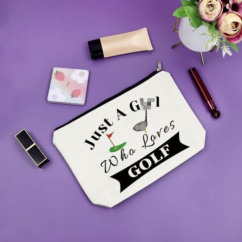 Sazuwu Golf Gifts للنساء لاعبي الغولف حقيبة ماكياج عشاق الغولف أفكار هدية لاعب الغولف الهدايا مساعد مدرب الغولف هدية حقيبة مستحضرات التجميل هدايا الغولف لصديق هدية عيد ميلاد للاعب الغولف هدايا عيد الميلاد in Kuwait
