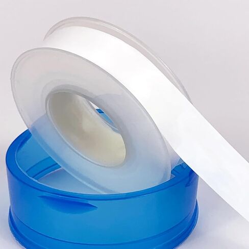 Thread Seal Tape, Pipe Seal Tape, Teflon Tape to Prevent Leaks at Faucet Connections, Pipes, Shower Heads, and Drain Pipes for Water Lines 20m x 18mm in Saudi Arabia