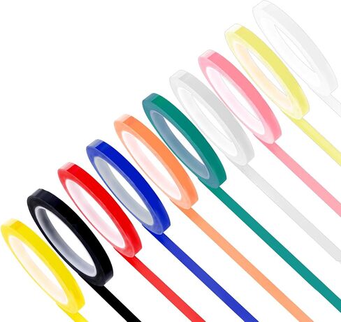 10 Rolls Autoclave Tape-Sterilization Tape, 0.24" Width 216.5' Length Instruments Identification Tape 10 Colors Surgical Dental Tape Instrument Tape Autoclavable 270 Fahrenheit Steam in Saudi Arabia