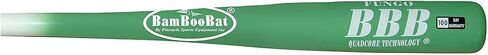BAMBOOBAT من Pinnacle Sports Equipment INC. مضرب بيسبول من الخيزران للبالغين من Fungo Infield/Outfield، مقبض أبيض/Kelly Barrel، 34 بوصة in Saudi Arabia