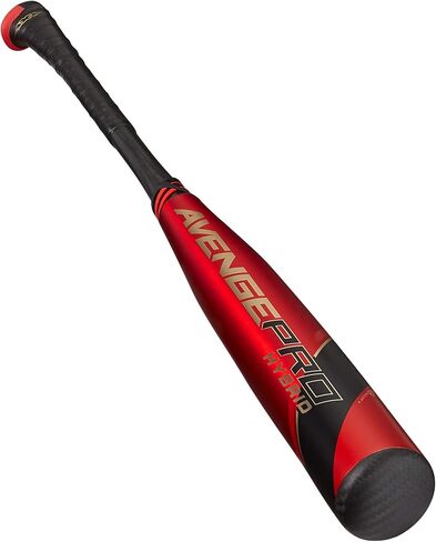 مضرب بيسبول Axe Bat 2022 Avenge Pro Hybrid (-3) BBCOR، مقبض طاقة، أحمر/ذهبي (32 بوصة / 29 أونصة) in Saudi Arabia