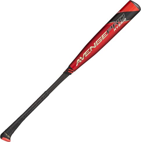 مضرب بيسبول Axe Bat 2022 Avenge Pro Hybrid (-3) BBCOR، مقبض طاقة، أحمر/ذهبي (32 بوصة / 29 أونصة) in Saudi Arabia