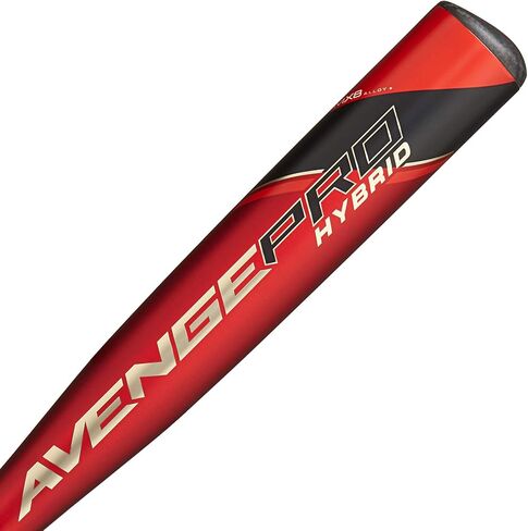 مضرب بيسبول Axe Bat 2022 Avenge Pro Hybrid (-3) BBCOR، مقبض طاقة، أحمر/ذهبي (32 بوصة / 29 أونصة) in Saudi Arabia