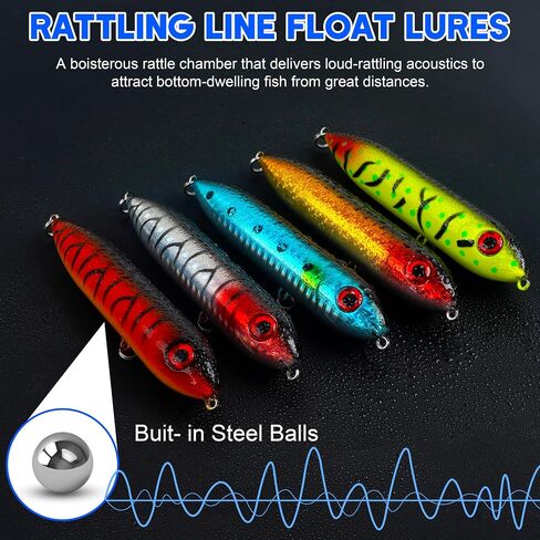 SILANON Catfish Floats Rig,Catfish Rattling Line Float Lures Rig Demon Dragon Stye Peg Floats Santee Cooper Catfishing Rig Tackle Chunky Catfish Rig with Circle Hooks Snaps in Saudi Arabia