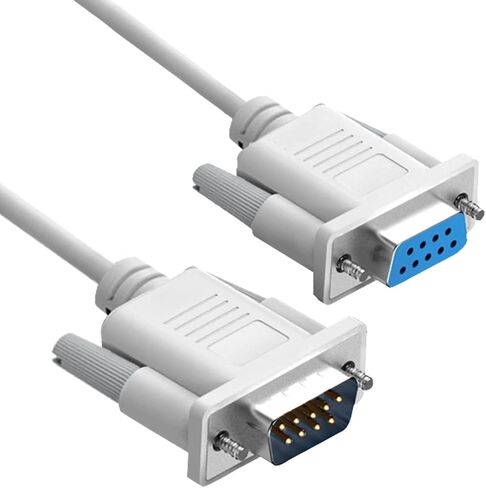 YIOVVOM DB9 RS232 كابل تمديد تسلسلي ذكر إلى أنثى 9 دبوس DB9 سلك مستقيم من خلال 9 دبوس موصل تسلسلي رمادي 10FT in Saudi Arabia