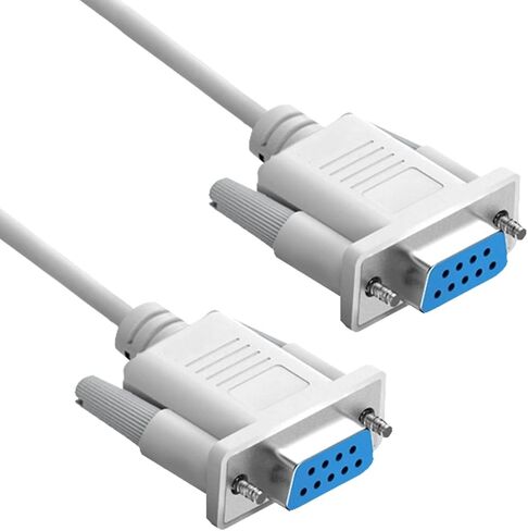 YIOVVOM DB9 RS232 كابل تمديد تسلسلي ذكر إلى أنثى 9 دبوس DB9 سلك مستقيم من خلال 9 دبوس موصل تسلسلي رمادي 10FT in Saudi Arabia