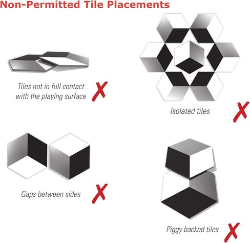 مكعبات الوهم – استخدم 24 بلاطة سداسية مزدوجة الجوانب لبناء أوهامك البصرية الخاصة! مكعبات افتراضية ثلاثية الأبعاد تلعب الحيل على ما تراه! 8 مستويات / 120 تحديًا متضمنة in Kuwait