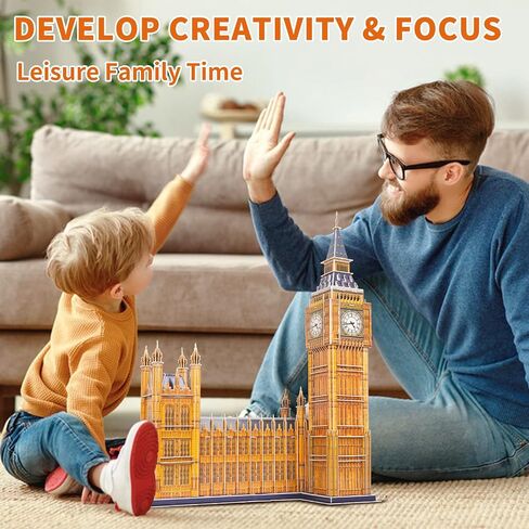 3D Puzzles for Adults & Kids St. Basil's Cathedral Building Set, Russia Cathedral Architecture Craft Model Kits, Educational 3D Jigsaw Puzzle Toy Birthday Christmas Gift for Teens Boys Girls, 231 PCS in Kuwait