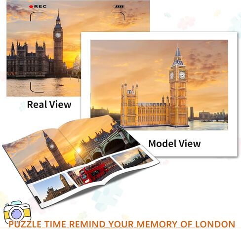 3D Puzzles for Adults & Kids St. Basil's Cathedral Building Set, Russia Cathedral Architecture Craft Model Kits, Educational 3D Jigsaw Puzzle Toy Birthday Christmas Gift for Teens Boys Girls, 231 PCS in Kuwait