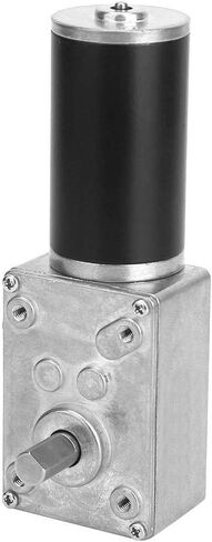 Fafeicy Worm Gear Motor, High Torsion Spee-d Reduce Electric Gearbox Reversible 8mm Shaft 12V(12V 400RPM), Geared Motor in Saudi Arabia