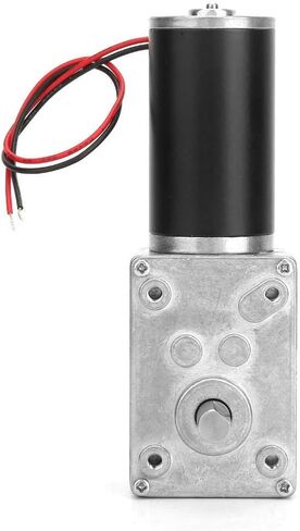 Fafeicy Worm Gear Motor, High Torsion Spee-d Reduce Electric Gearbox Reversible 8mm Shaft 12V(12V 400RPM), Geared Motor in Saudi Arabia