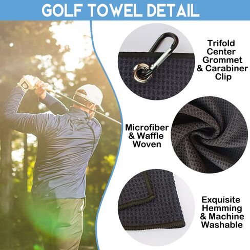 مناشف جولف مطرزة من I Hit 2 Good Today مع مشبك وفرشاة جولف مع سلك تمديد قابل للسحب، مجموعة هدايا منشفة جولف مضحكة ومجموعة إكسسوارات الجولف للرجال والنساء والأم والأب من لاعبي الجولف ومحبي الجولف in Saudi Arabia