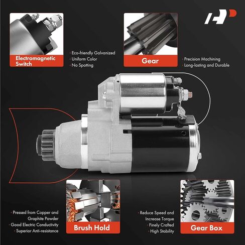 محرك A-Premium Starter متوافق مع Nissan Altima 2013-2018، Rogue 2014-2019، L4 2.5L، 12V 1.4KW 13 أسنان عكس اتجاه عقارب الساعة، استبدال # M0TB0071 in Saudi Arabia