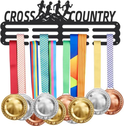 SUPERDANT Marathon Medal Hanger Display Sports Race Medals Holder Rack 26.2 Miles Running Wall Mount Iron Ribbon Hook in Saudi Arabia
