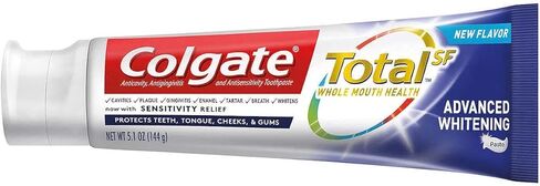 Colgate Total SF Advanced Whitening Toothpaste, 6.4 Ounce (Pack of 5) in Saudi Arabia