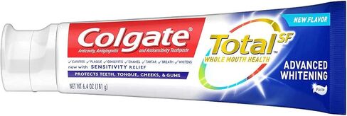 Colgate Total SF Advanced Whitening Toothpaste, 6.4 Ounce (Pack of 5) in Saudi Arabia