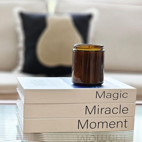 كتب زخرفية لصندوق تخزين طاولة القهوة، كتب تصميم ديكور رف الكتب، ديكور المنزل، كتاب المزرعة، كتب صناعية للديكور، كتاب ديكور طبيعي، ديكور أبيض لغرفة المعيشة، مجموعة من 3 in Kuwait