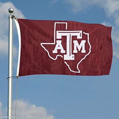 علم تكساس إيه آند إم آجيس من النايلون المطرز والمخيط in Kuwait