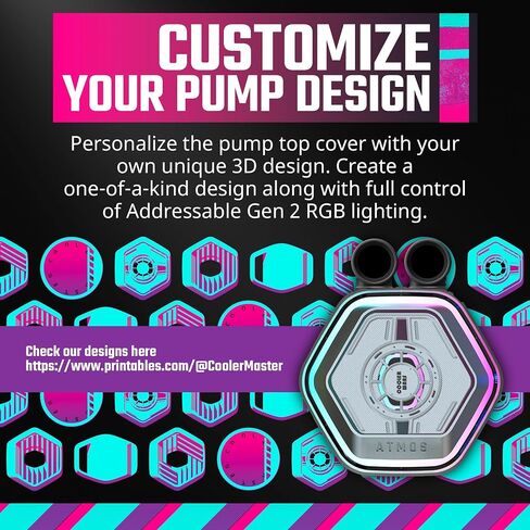 مبرد سائل CoolerMaster MasterLiquid 240 Atmos ARGB Close-Loop AIO، مضخة مخصصة، مراوح Sickleflow Edge PWM، مشعاع 240 مم، CryoFuze، AMD Ryzen AM5/AM4، Intel LGA1700/1200 (MLX-D24M-A25PZ-R1) in Saudi Arabia