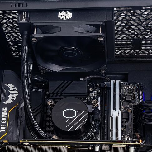 CoolerMaster MasterLiquid 240 Atmos ARGB Close-Loop AIO Liquid Cooler, Customize Pump, Sickleflow Edge PWM Fans, 240mm Radiator, CryoFuze, AMD Ryzen AM5/AM4, Intel LGA1700/1200 (MLX-D24M-A25PZ-R1) in Saudi Arabia