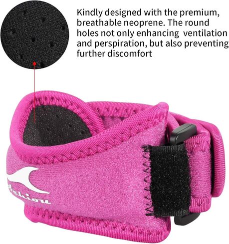 Achiou 2 Pack Patella Knee Strap, Pain Relief Patellar Tendon Support Strap, Knee Band Brace with Patella Stabilizer for Osgood Schlatter, Squats, Runner, Jumper, Tendonitis, Hiking in Saudi Arabia