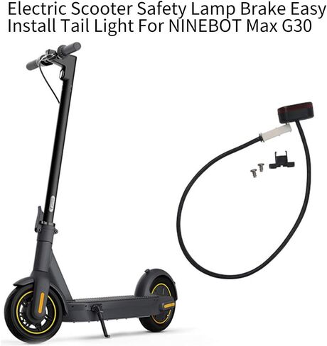 CALIDAKA Tail Light for NINEBOT Max G30 Electric Scooter, Safety Lamp Brake Easy Install Rear Tail LED Lamp,Rear Tail Light for Electric Scooter Safety Lamp in Saudi Arabia