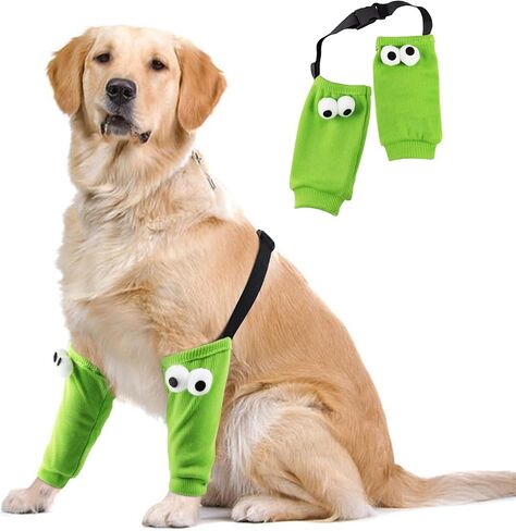 Dog Elbow Protector for Calluses, Elbow Sleeves with Pad for Medium Large Dogs, Soft Recovery Sleeve for Front Legs, Dog Knee Brace Protector, Elbow Joint Support Cover Wrap Stop Licking Wounds in Saudi Arabia