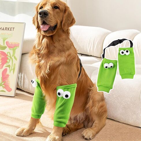 Dog Elbow Protector for Calluses, Elbow Sleeves with Pad for Medium Large Dogs, Soft Recovery Sleeve for Front Legs, Dog Knee Brace Protector, Elbow Joint Support Cover Wrap Stop Licking Wounds in Saudi Arabia