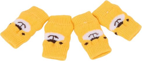 Zerodis 4pcs Pet Dog Elbow Protector, Elbow Support Wrap Pet Leg Warmers for Dogs Cats Knitted Dog Elbow Sleeve Leg Support Wrap Protectors M in Kuwait