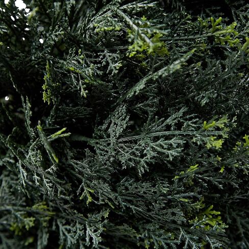 مجموعة بيور جاردن مكونة من شجرتين صناعيتين - نباتات السرو الحلزونية بطول 4 أقدام مع أواني - نباتات وهمية داخلية أو خارجية محمية من الأشعة فوق البنفسجية لديكور المنزل أو الشرفة in Kuwait